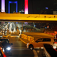 Turkish soldiers block Istanbul’s Bosporus Bridge on July 15, 2016.